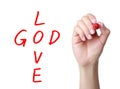 God is love Royalty Free Stock Photo