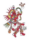 God Quetzalcoatl, the feathered serpent Royalty Free Stock Photo