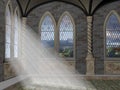 God Rays Through An Arched Window Royalty Free Stock Photo