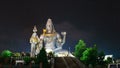 God Shiva in Murudeshwar timelapse at night