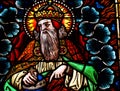 God in stained glass Royalty Free Stock Photo