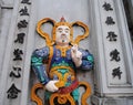 God statue at old temple in Hanoi, Vietnam Royalty Free Stock Photo