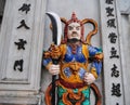 God statue at old temple in Hanoi, Vietnam Royalty Free Stock Photo