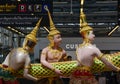 God statue at Suvarnabhumi Airport interior