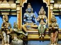God statues at Hindu temple Royalty Free Stock Photo