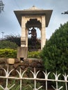 God Vishnu Statue. Birla Mandir is a Hindu temple, built on a 280