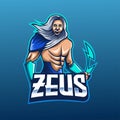 God Zeus mascot logo Royalty Free Stock Photo