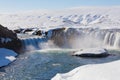 Godafoss, Iceland waterfall natural landscape Royalty Free Stock Photo