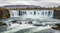 The Godafoss waterfall, Iceland, Europe Royalty Free Stock Photo