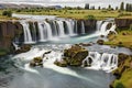 The Godafoss waterfall, Iceland, Europe Royalty Free Stock Photo