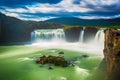 Godafoss waterfall in Iceland Royalty Free Stock Photo