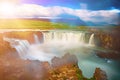 Godafoss waterfall in Iceland Royalty Free Stock Photo