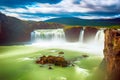 Godafoss waterfall in Iceland Royalty Free Stock Photo