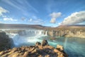 Godafoss Waterfalls, Iceland Royalty Free Stock Photo