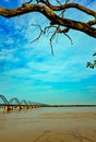 Scenic Godavari river in Rajahmundry Andhra Pradesh, India