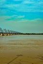 Scenic Godavari river in Rajahmundry Andhra Pradesh, India