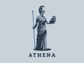 The goddess Athena. Royalty Free Stock Photo