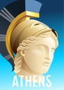 Goddess Athena. Hellas. Greece