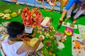 Goddess Durga is being worshipped, West Bengal, India