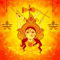 Goddess Durga for Dussehra in Indian art style