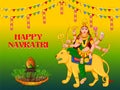 Goddess Durga for Happy Navratri Dussehra festival of India Royalty Free Stock Photo