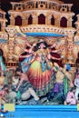 Maa Durga Sculpture. Durga puja festival in Kolkata, West Bengal, India Royalty Free Stock Photo