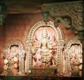 Goddess durga pratima in bhamuria pandaal Royalty Free Stock Photo