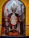 Complete photo of Goddess Kali the fearsome hindu deity who killed Kalikasur is worshipped on the no moon night.