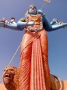 Goddess Kali maa bigg statue in temple Royalty Free Stock Photo