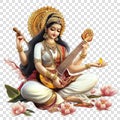 Goddess Saraswati hindu Royalty Free Stock Photo