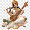 Goddess Saraswati hindu Royalty Free Stock Photo