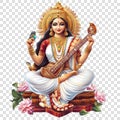 Goddess Saraswati hindu Royalty Free Stock Photo