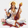 Goddess Saraswati hindu Royalty Free Stock Photo