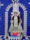 Goddess Saraswati idol at home