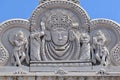 Goddess Shree Ashapura Mataji On Top Of The Entrance Gate At Kondhwa Khurd, Royalty Free Stock Photo