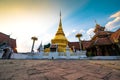 Goden pagoda in Pong Sanuk temple