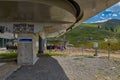 GODERDZI, GEORGIA - 08 AUGUST 2017: Newly-built modern Cable Car