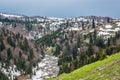 Goderdzi, Georgia - May 8, 2017. Georgian Ski resort in Spring Royalty Free Stock Photo