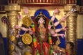 Godess Durga idol in a Pandal.Durga Puja is the most important worldwide hindu festival for Bengali