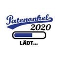 Godfather 2020 loading bar german Royalty Free Stock Photo