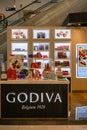 Godiva shop at Mega Bangna, Bangkok, Thailand, Jun 2, 2018