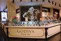 Godiva store in Macy`s Herald Square in Manhattan