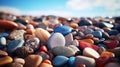 Godly Realistic Close Up Of Sky With Vivid Contrast And Elegant Rocks