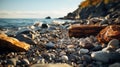 Godly Realistic Close Up: A Stunning Island With Colorful Rocks