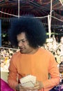 Godman Sri Satya Sai Baba of Puttaparthi, Anantapur, Andhra Pradesh, India