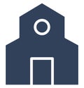 Godown, secure storage, Isolated Vector Icon which can be easily edit or modified.