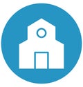 Godown, secure storage, Isolated Vector Icon which can be easily edit or modified.