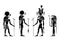 Gods of ancient Egypt Royalty Free Stock Photo