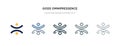 Gods omnipressence icon in different style vector illustration. two colored and black gods omnipressence vector icons designed in