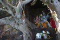 Gods - Signs of devotion in a Hindu temple Royalty Free Stock Photo